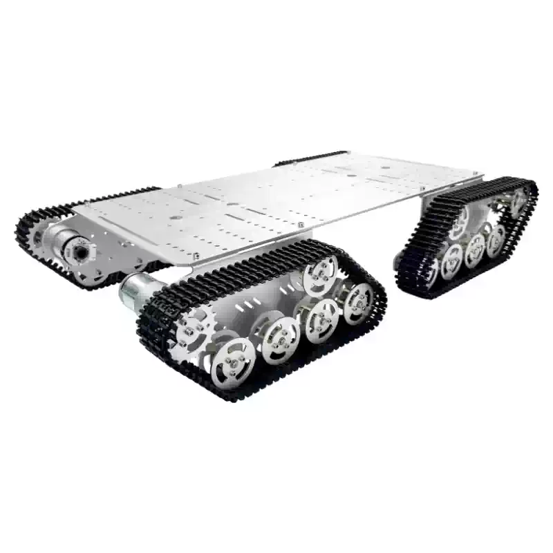 Šasija pametnog robota s metalnim gusjenicama s 4 pogona