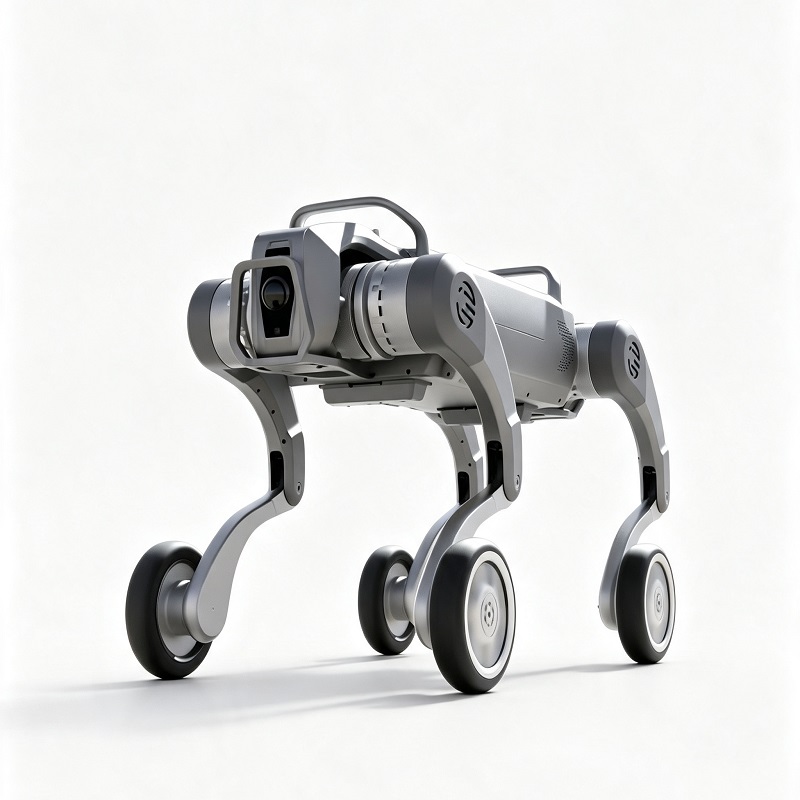 Četveronožni robotski pas s kotačima za sve terene